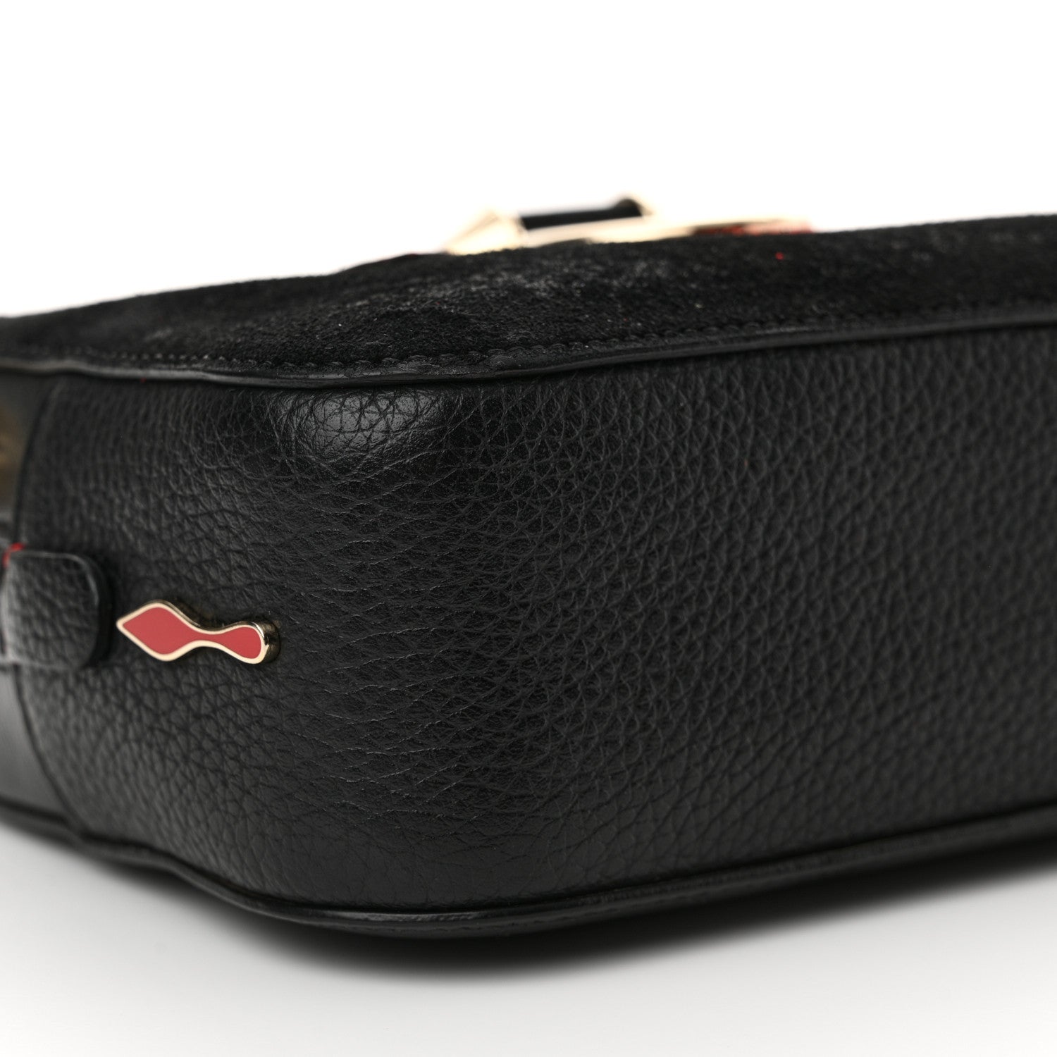 Christian Louboutin Suede Calfskin Love Rubylou Crossbody Black 9 of 13