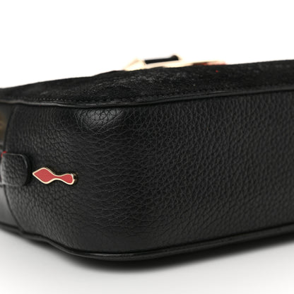 Christian Louboutin Suede Calfskin Love Rubylou Crossbody Black 9 of 13