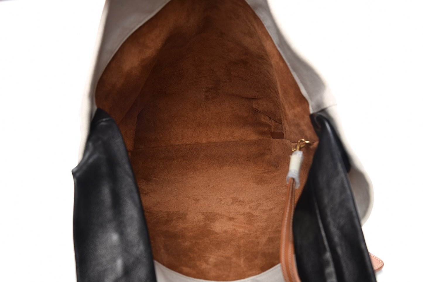 Lambskin Calfskin Band Twisted Cabas Tan