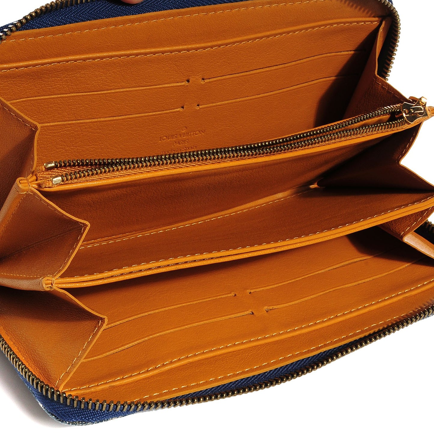 Denim Zippy Wallet Blue