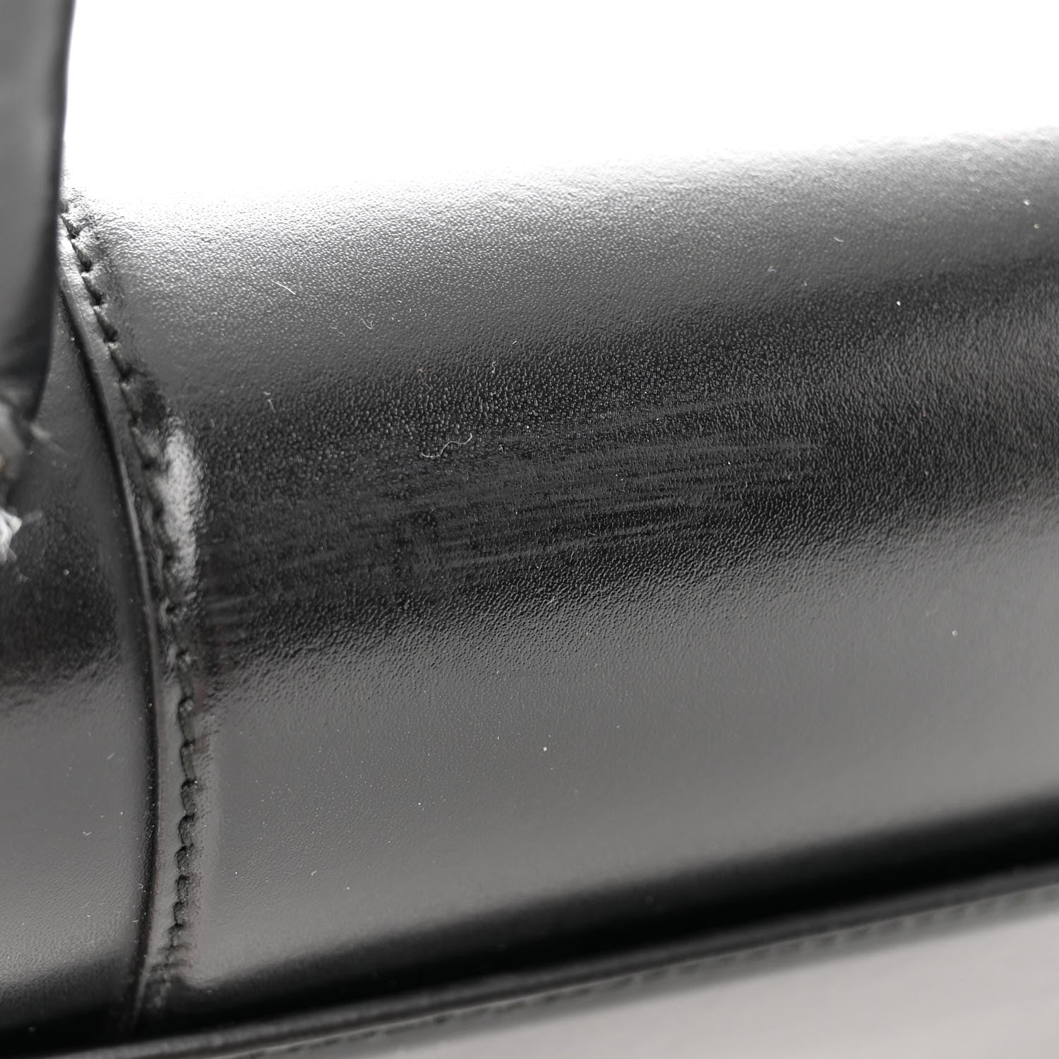 Balenciaga Shiny Box Calfskin Medium Hourglass Top Handle Bag Black 14 of 17