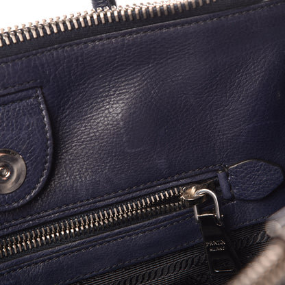 Prada Glace Calf Twin Pocket Tote Baltico 10 of 16