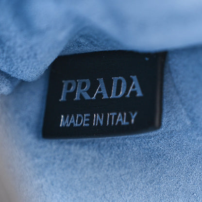 Prada Glace Calf Large Soft Cahier Bag Black Astrale 7 of 13