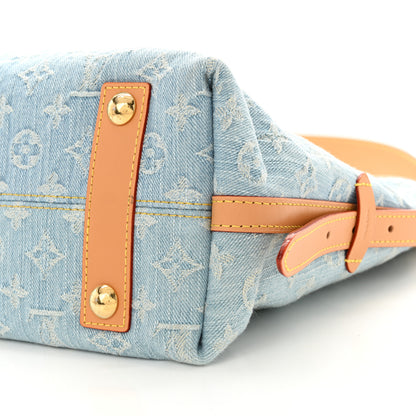 Louis Vuitton Monogram Denim CarryAll PM Sky Blue 11 of 11
