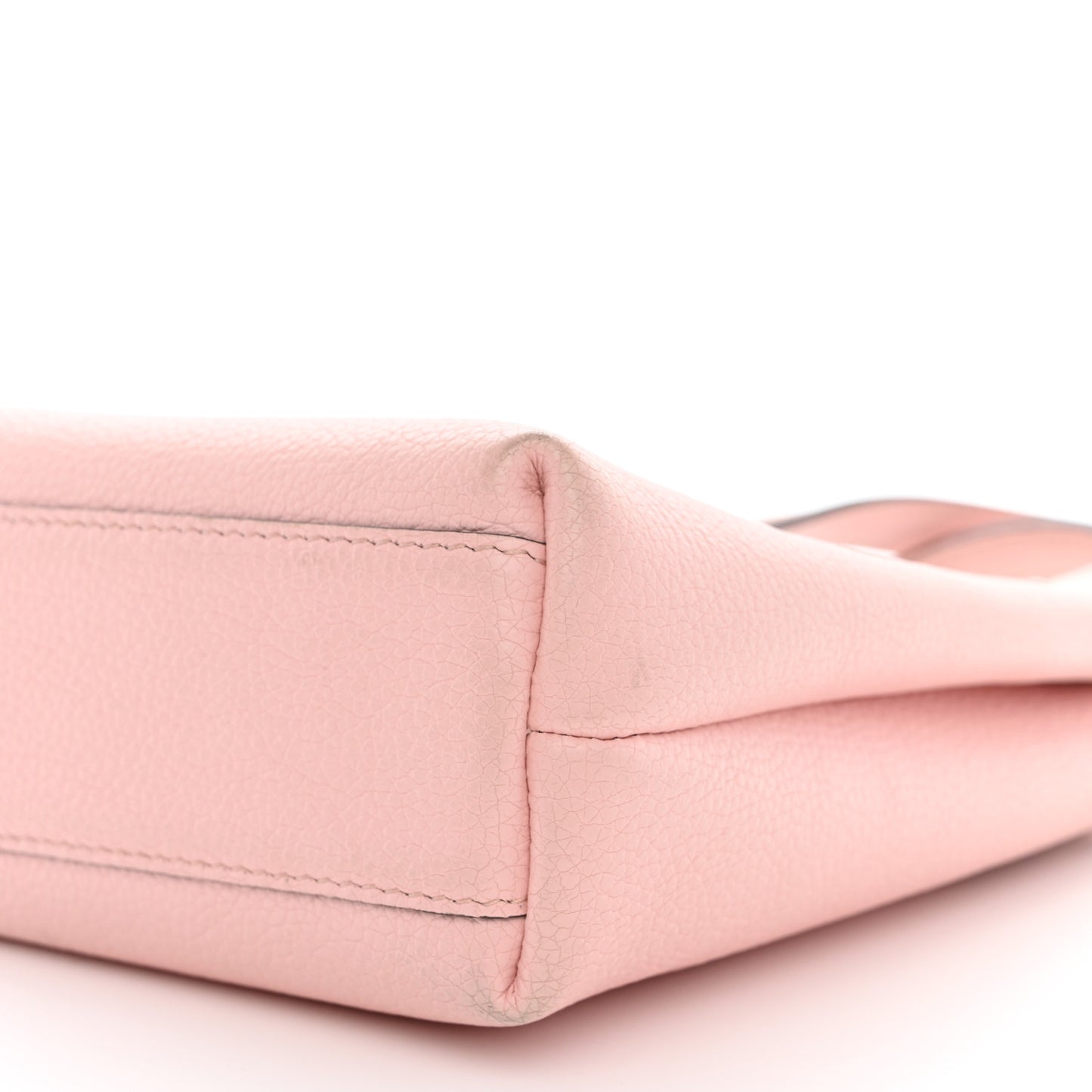 Tumbled Calfskin Gancini Mini Bag Pink