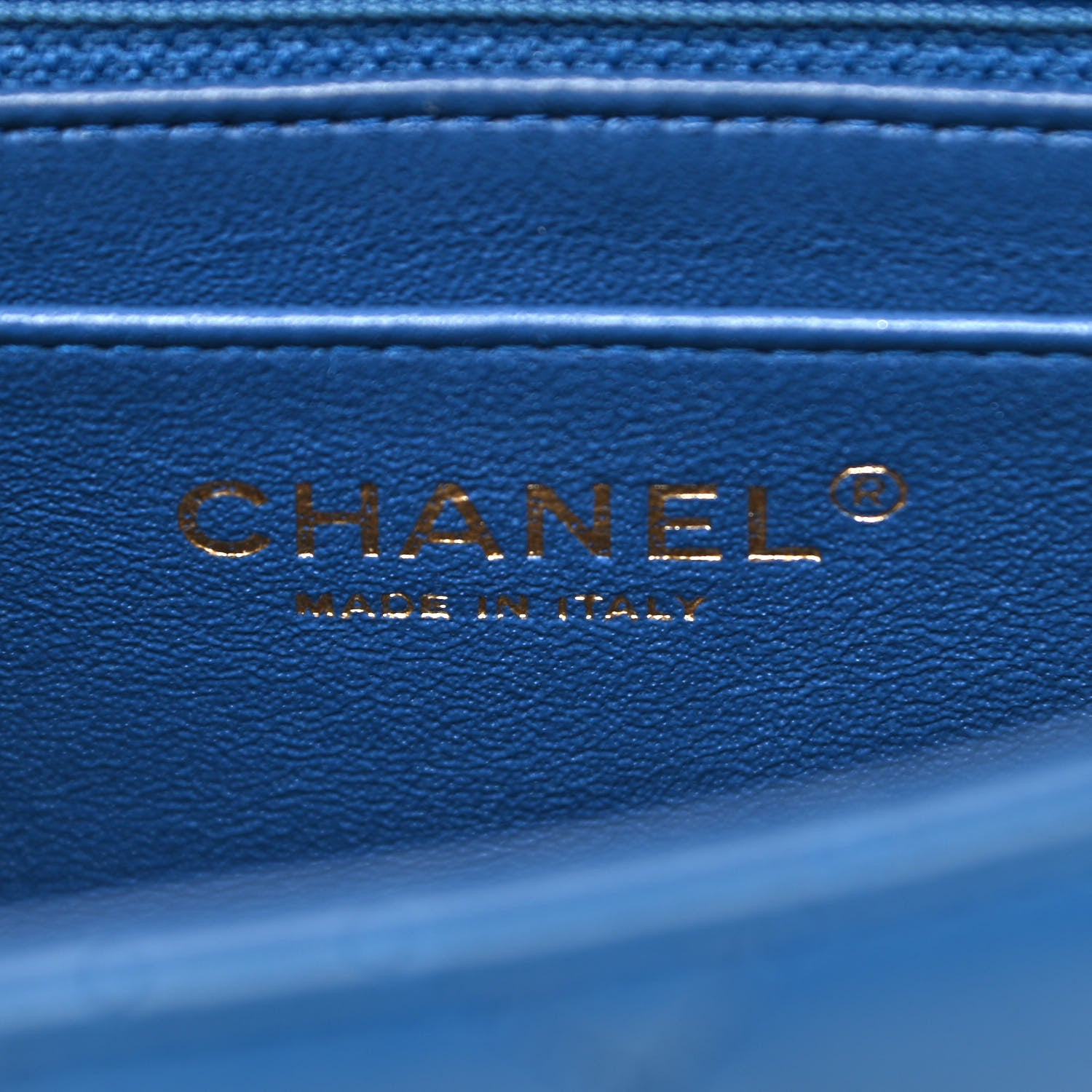 Chanel Lambskin Quilted Mini Square Flap Blue 6 of 10