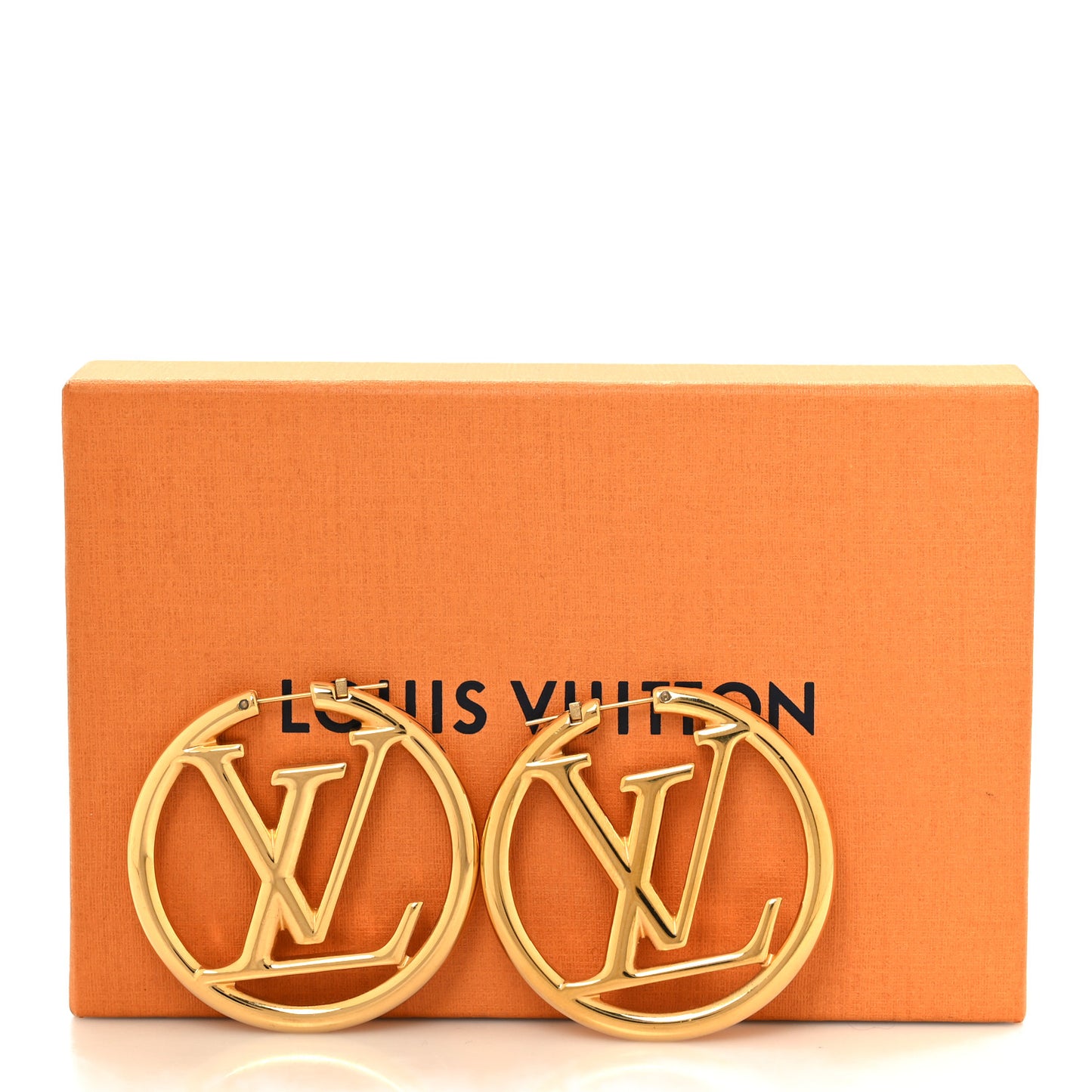 Metal Louise Hoop Earrings Gold