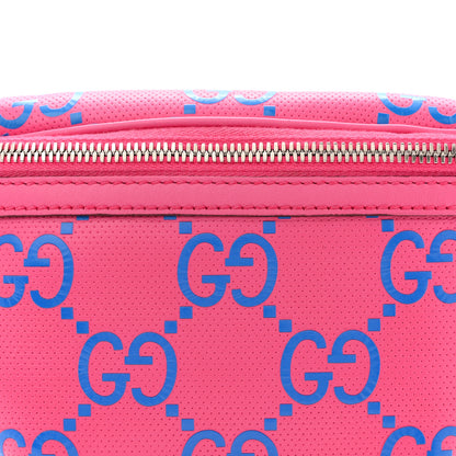 Gucci Calfskin GG Tennis Bi-Color Embossed Belt Bag Modern Fucsia Modern Blue 8 of 11