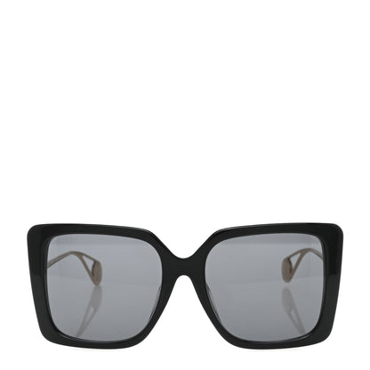 Gucci Acetate Oversize Square Frame GG0435SA Sunglasses Black 2 of 7