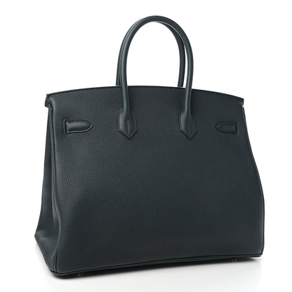 Hermes Togo Birkin 35 Vert Cypress 3 of 11