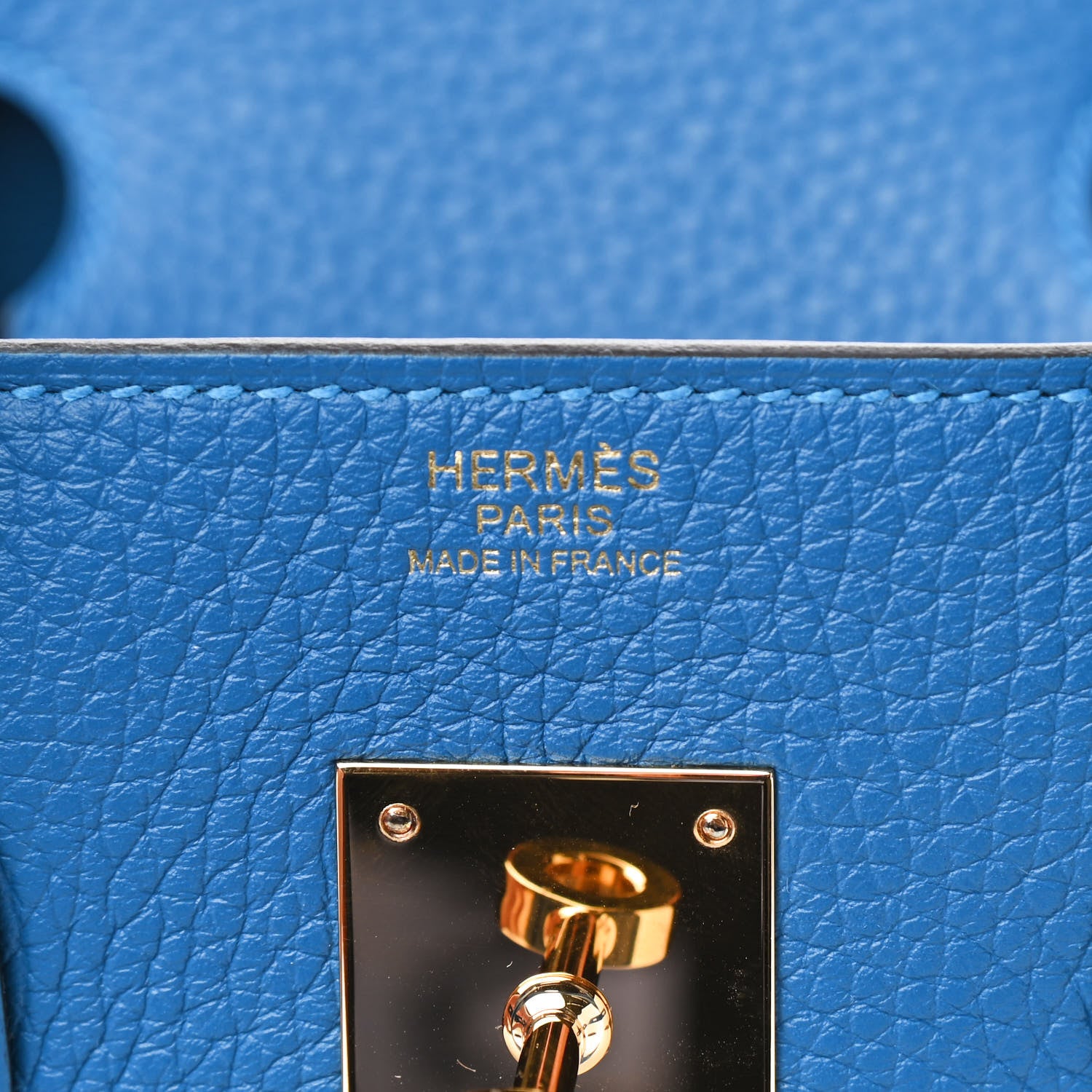 Hermes Taurillon Clemence Birkin 30 Mykonos 7 of 10