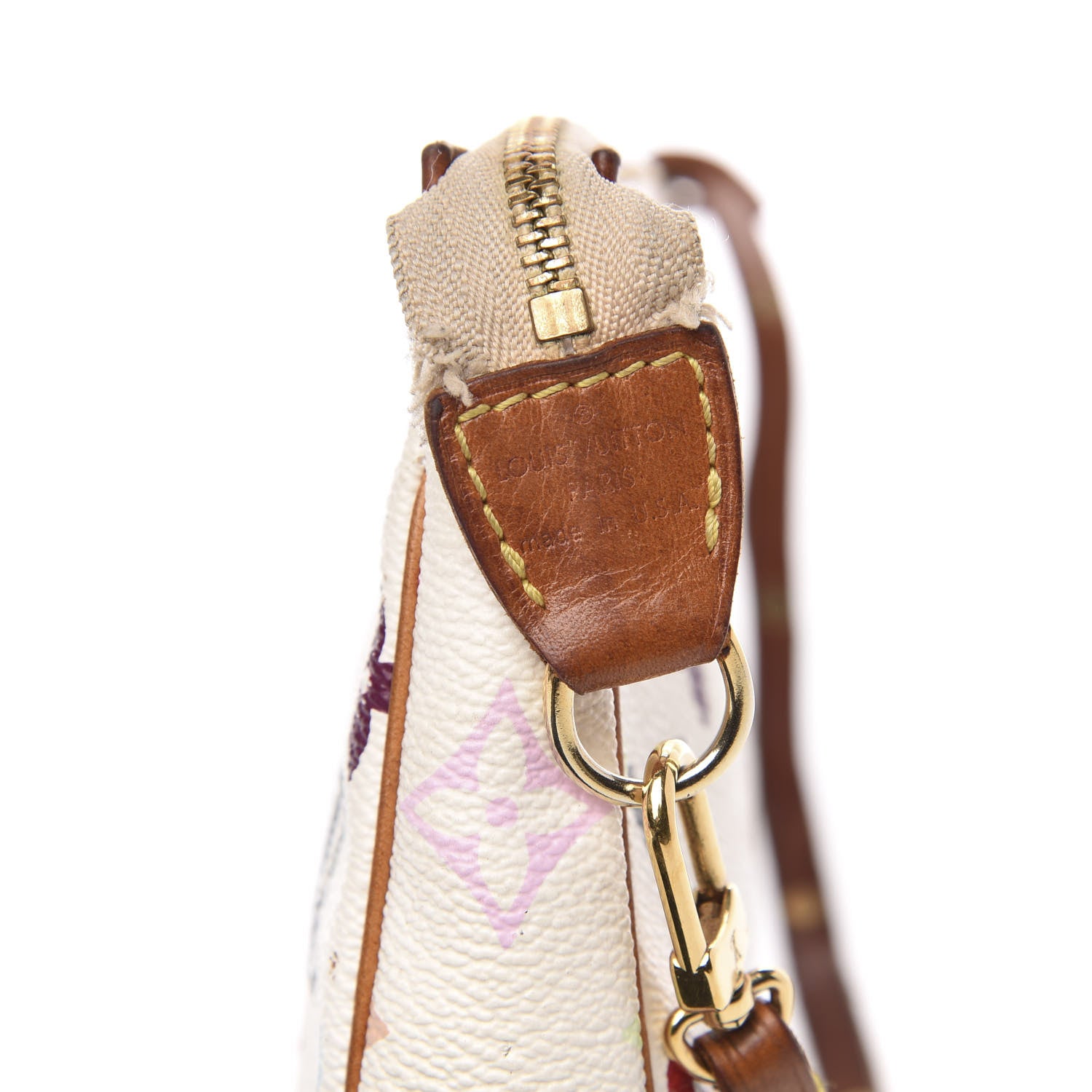 Louis Vuitton Monogram Multicolor Pochette Accessories White 6 of 14