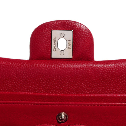 Chanel Caviar Medium Double Flap Red 8 of 10