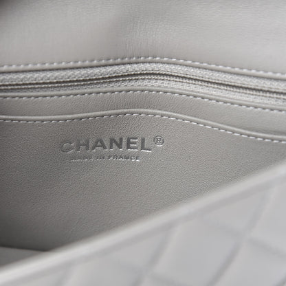 Chanel Lambskin Quilted Mini Rectangular Flap Grey 6 of 12
