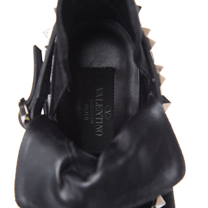 Valentino Garavani Suede Rockstud Double Buckle 65mm Ankle Boots 36.5 Black 9 of 11