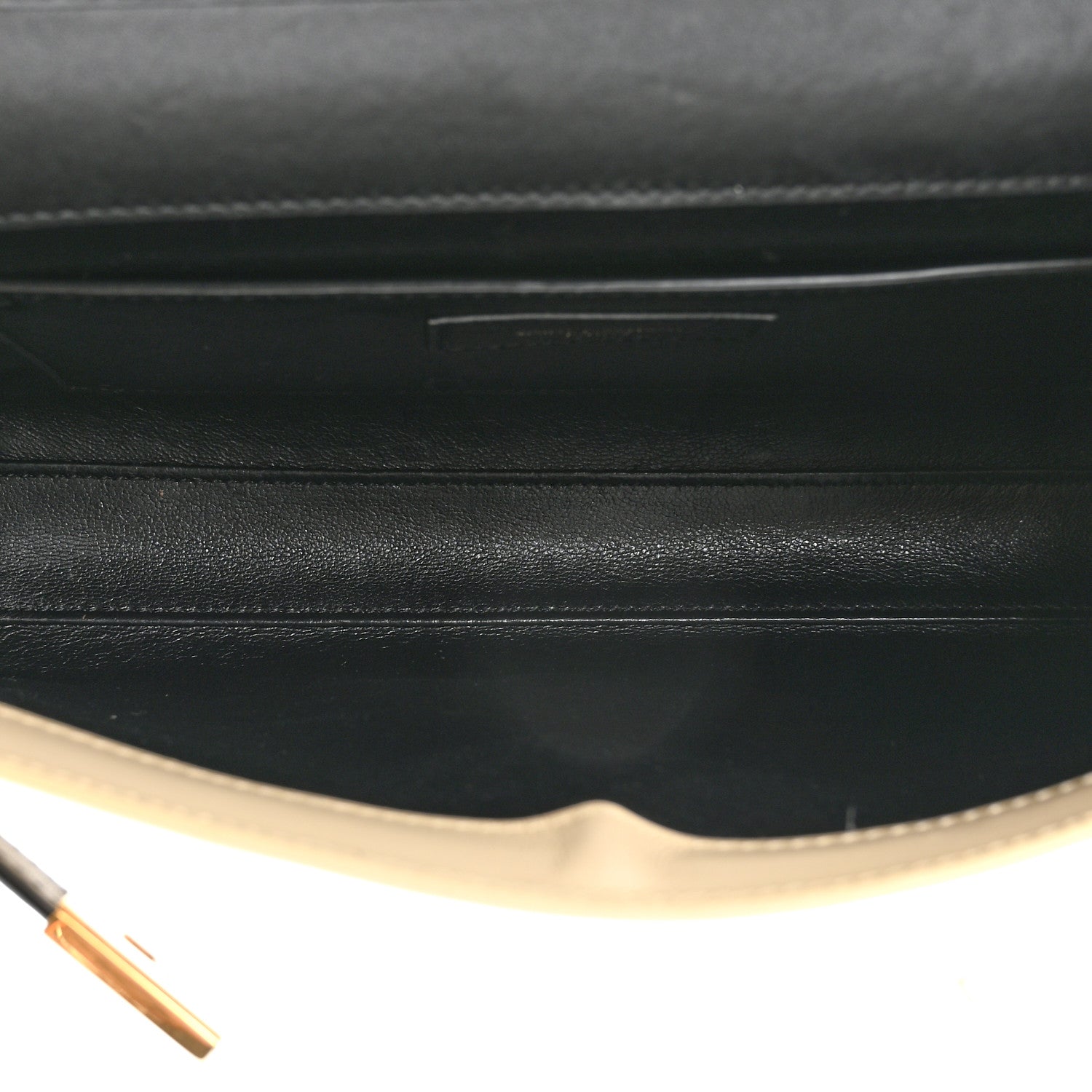 Saint Laurent Smooth Calfskin Manhattan Shoulder Bag Black Beige 5 of 12
