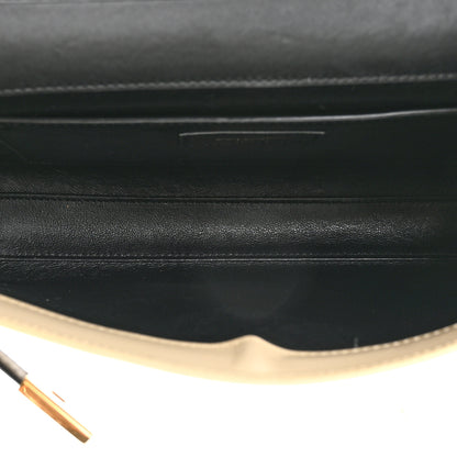 Saint Laurent Smooth Calfskin Manhattan Shoulder Bag Black Beige 5 of 12