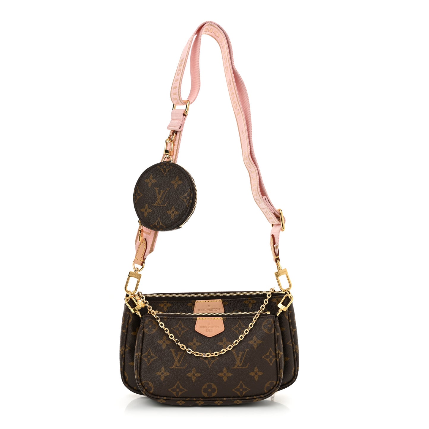 Monogram Multi Pochette Accessories Rose Clair