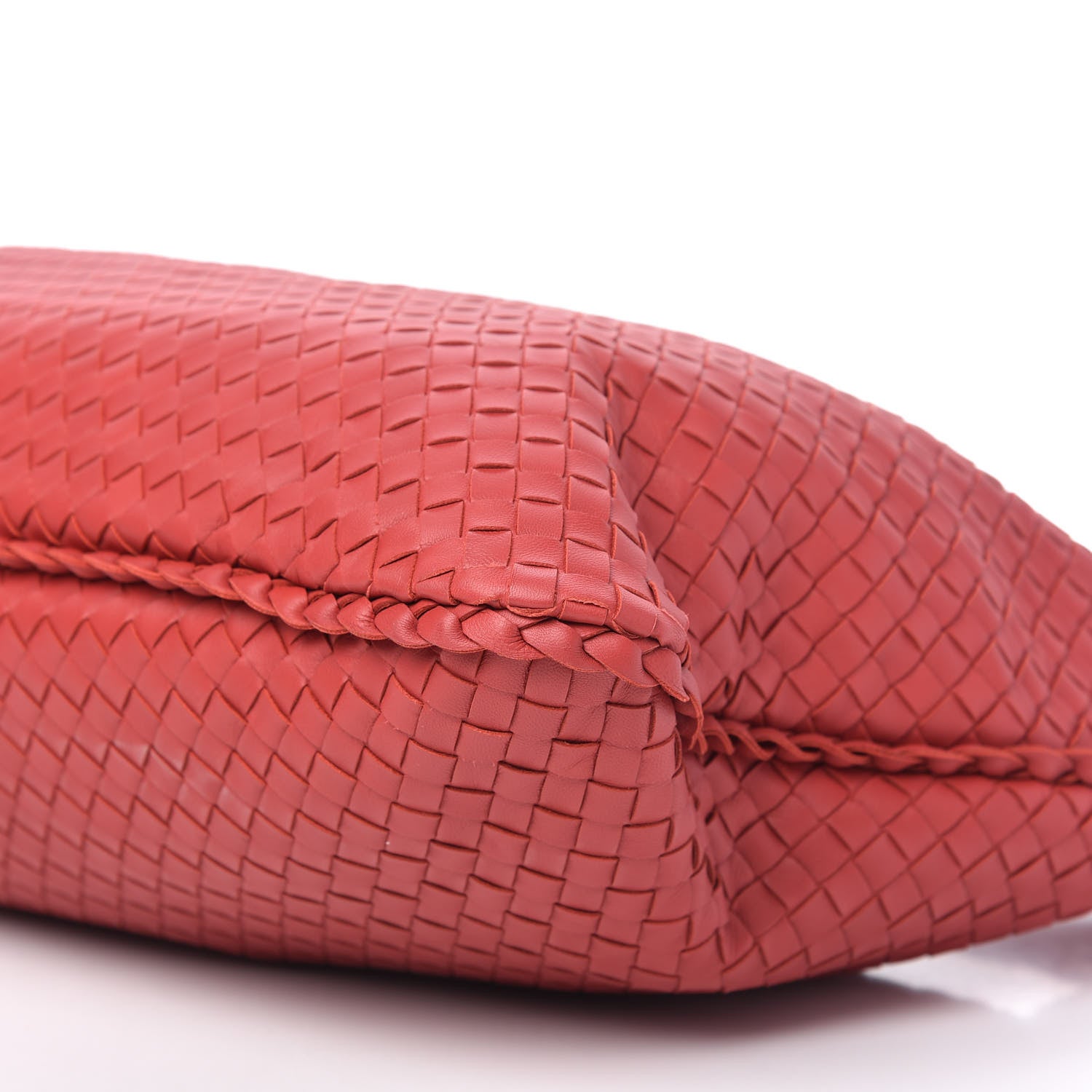 Bottega Veneta Nappa Intrecciato Large Veneta Hobo Red 7 of 10