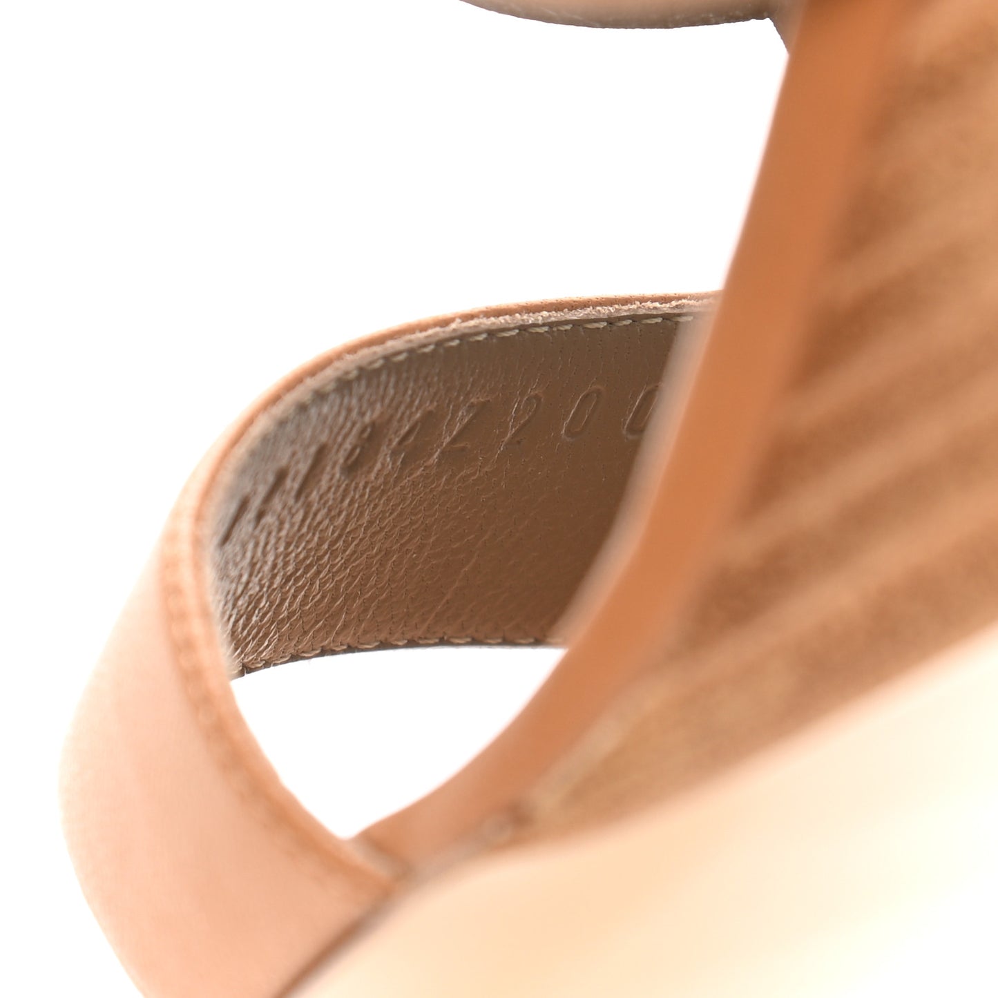Nappa Brisbane Wedge Sandals 41 Naturel