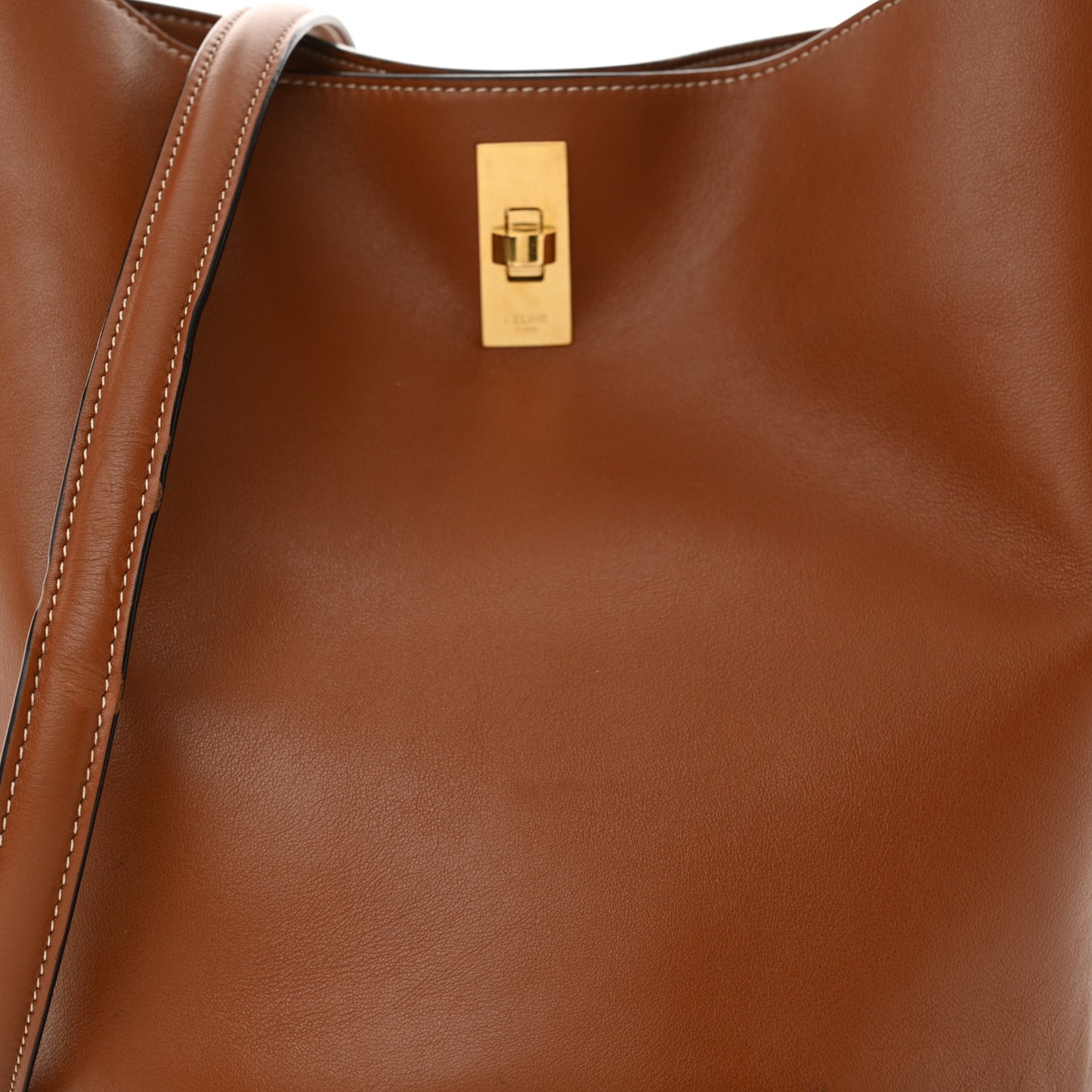 Smooth Calfskin Bucket 16 Bag Tan