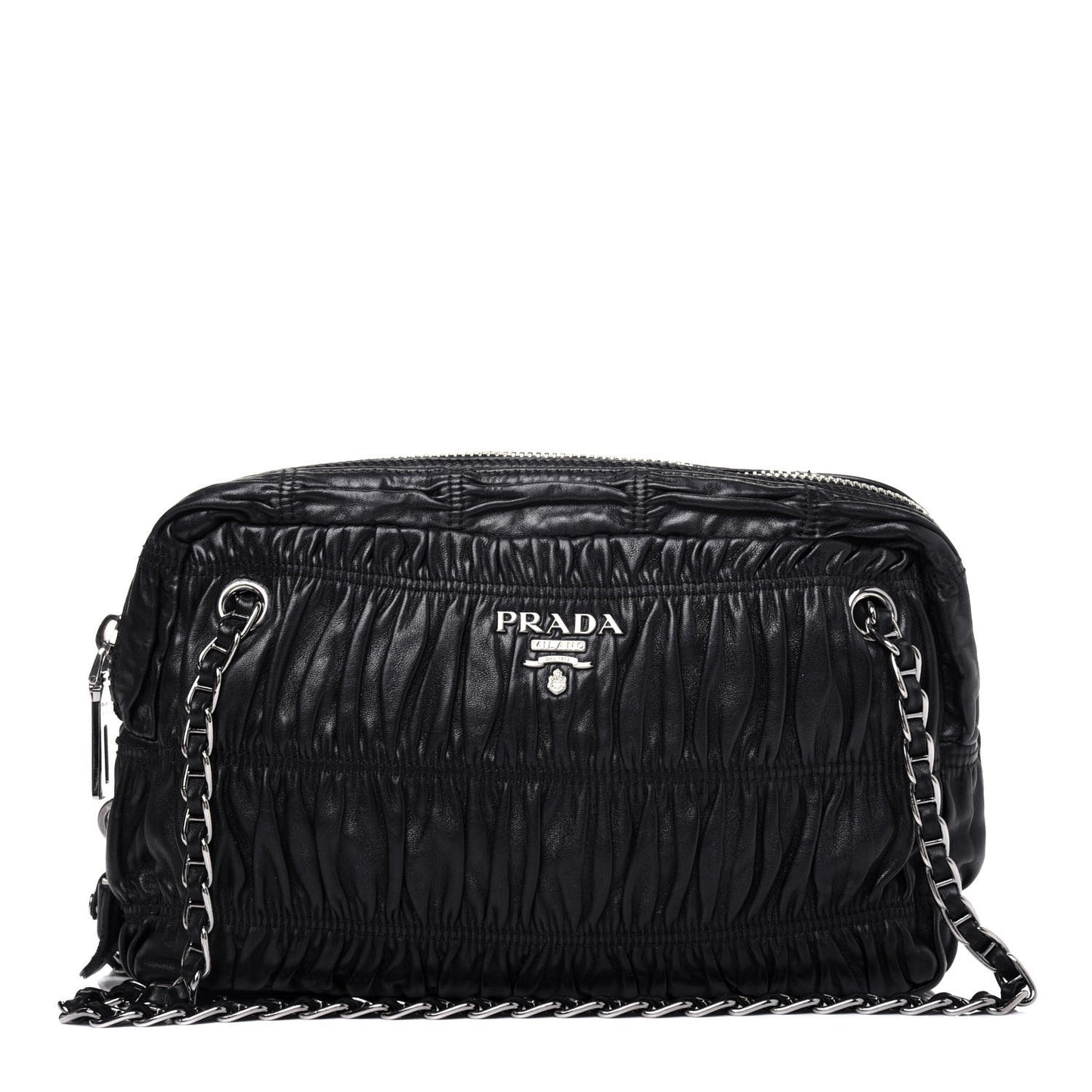 Nappa Gaufre Satchel Black