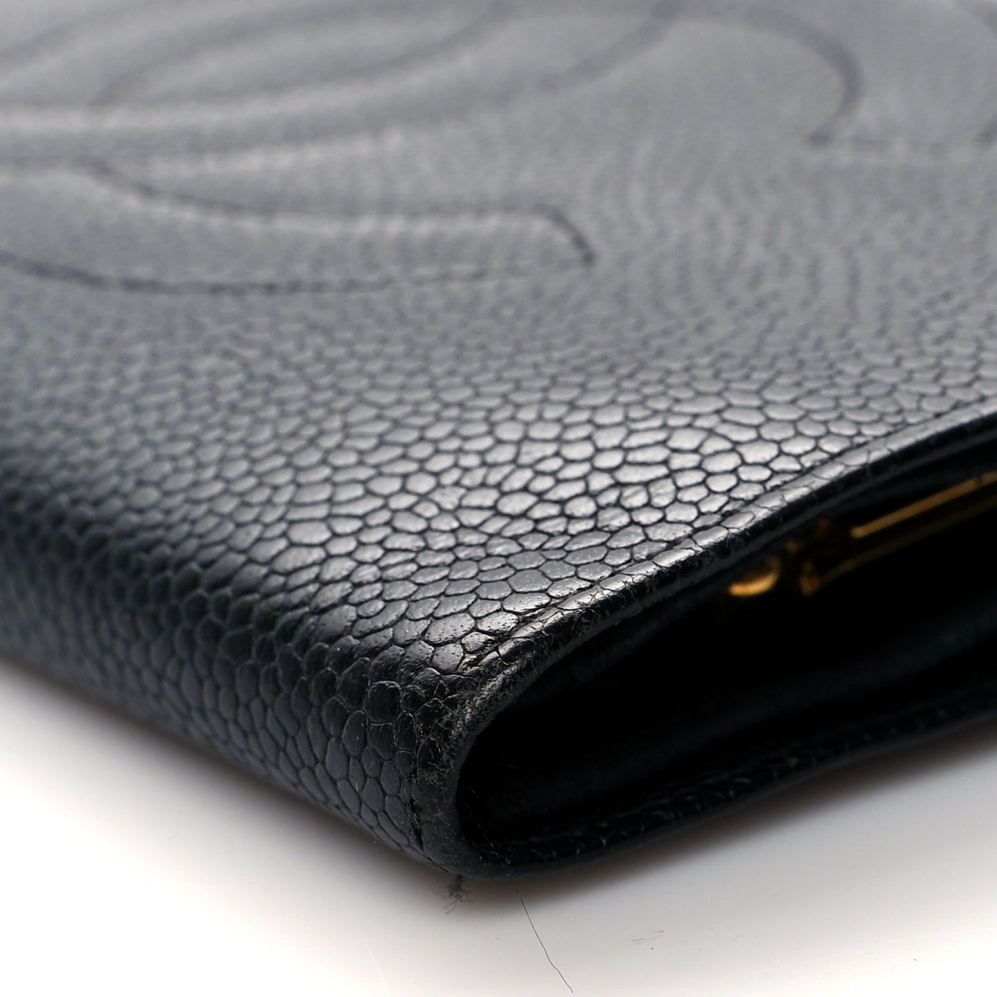 Caviar Timeless CC French Wallet Black