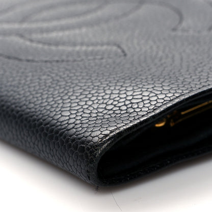 Chanel Caviar Timeless CC French Wallet Black 10 of 12