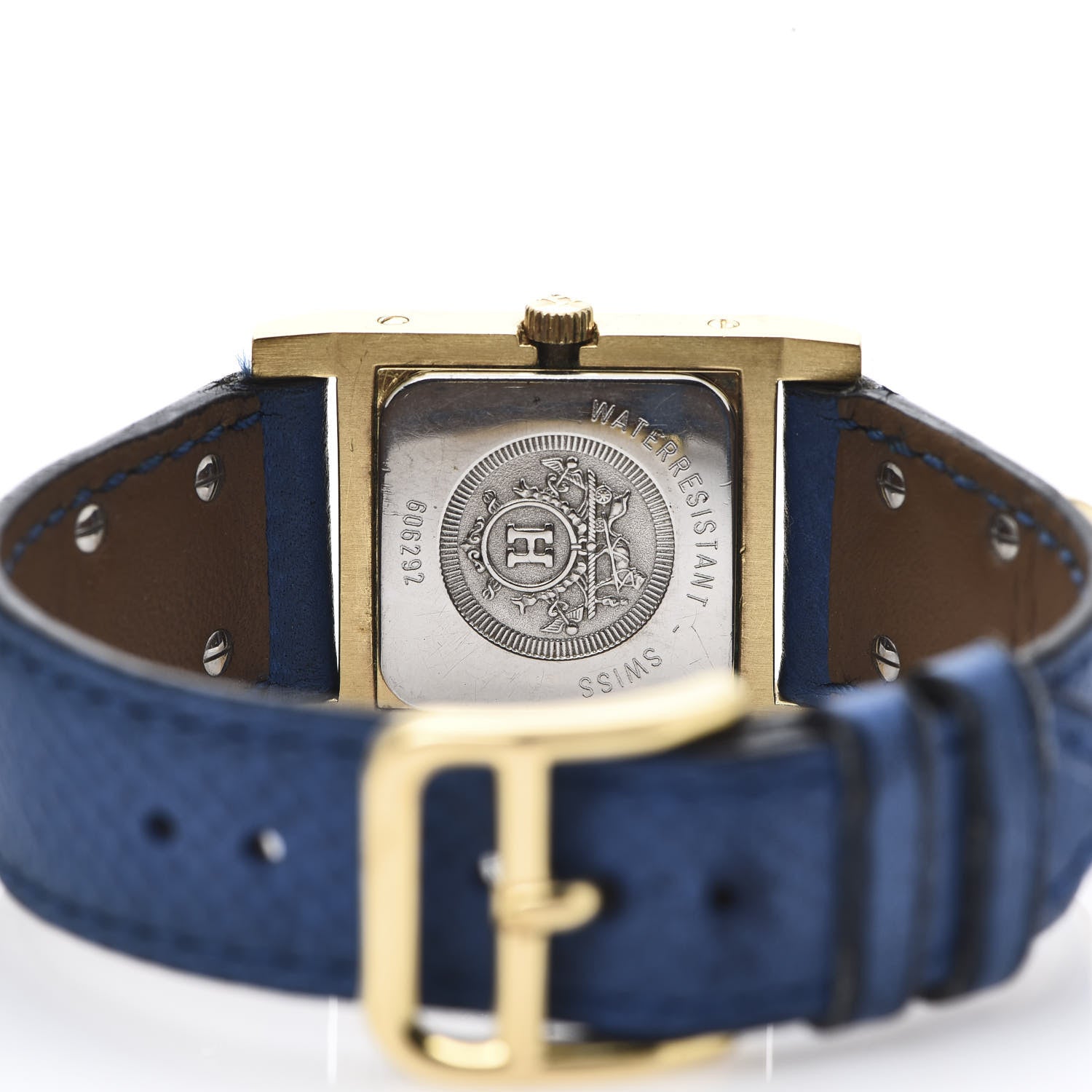 Hermes Stainless Steel Courchevel 23mm Medor Quartz Watch Bleu France 5 of 10
