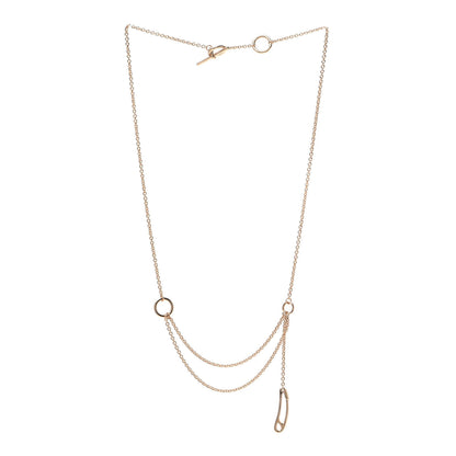 Hermes 18K Rose Gold TPM Chaine d'Ancre Punk Necklace SH 3 of 6