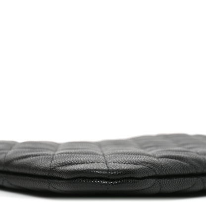 Chanel Caviar Quilted Medium Cosmetic Case Black 9 of 11