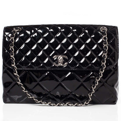 Chanel Vinyl Quilted In the Business Flap Bag Black 1 of 11