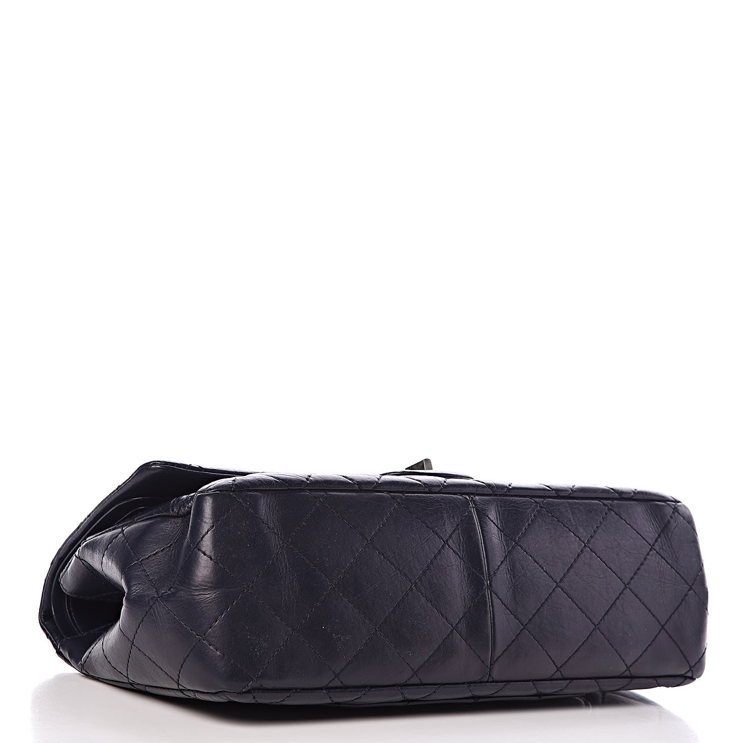 Chanel Aged Calfskin Quilted 2.55 Reissue 227 Flap Navy Blue 4 of 11