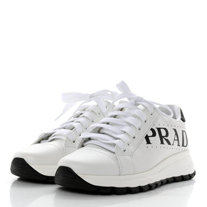 Prada Nylon Gabardine Logo Sneakers 36 White 3 of 9