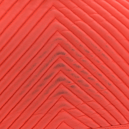 Chanel Calfskin Chevron Quilted New Medium Boy Flap Orange 18 of 21