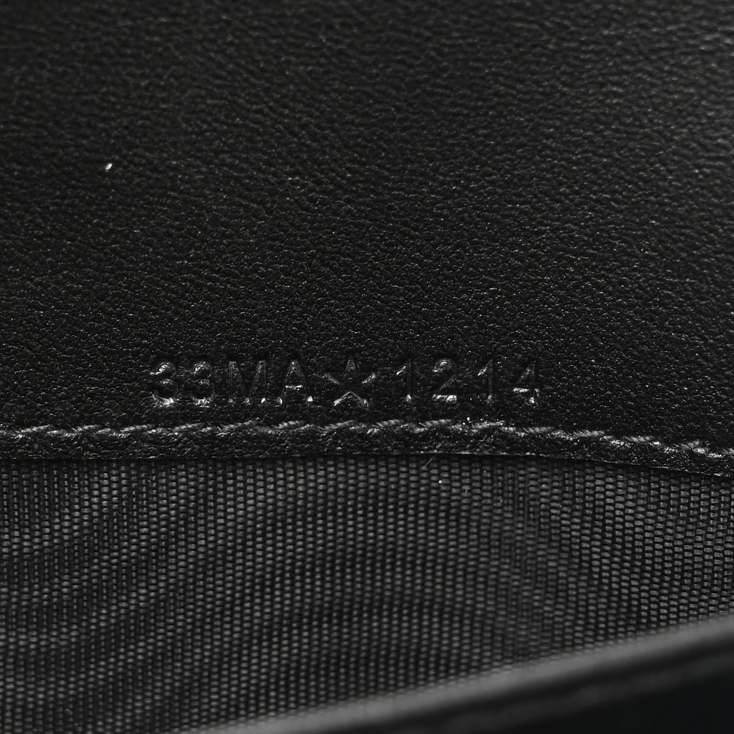 Lambskin Cannage Jolie Orchid Long Wallet  Black