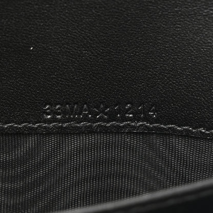 Christian Dior Lambskin Cannage Jolie Orchid Long Wallet  Black 8 of 8