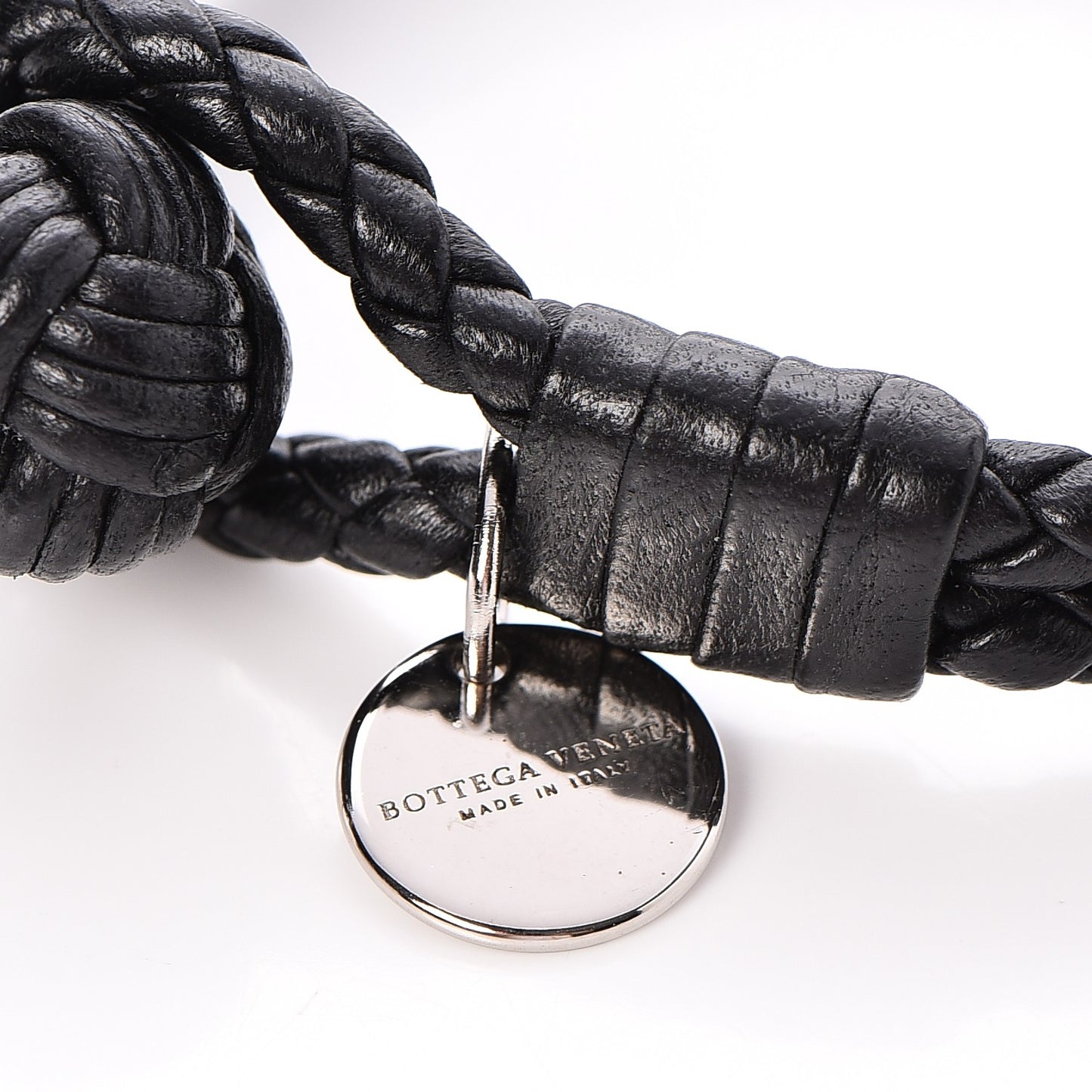 Nappa Intrecciato Bracelet S Nero Black