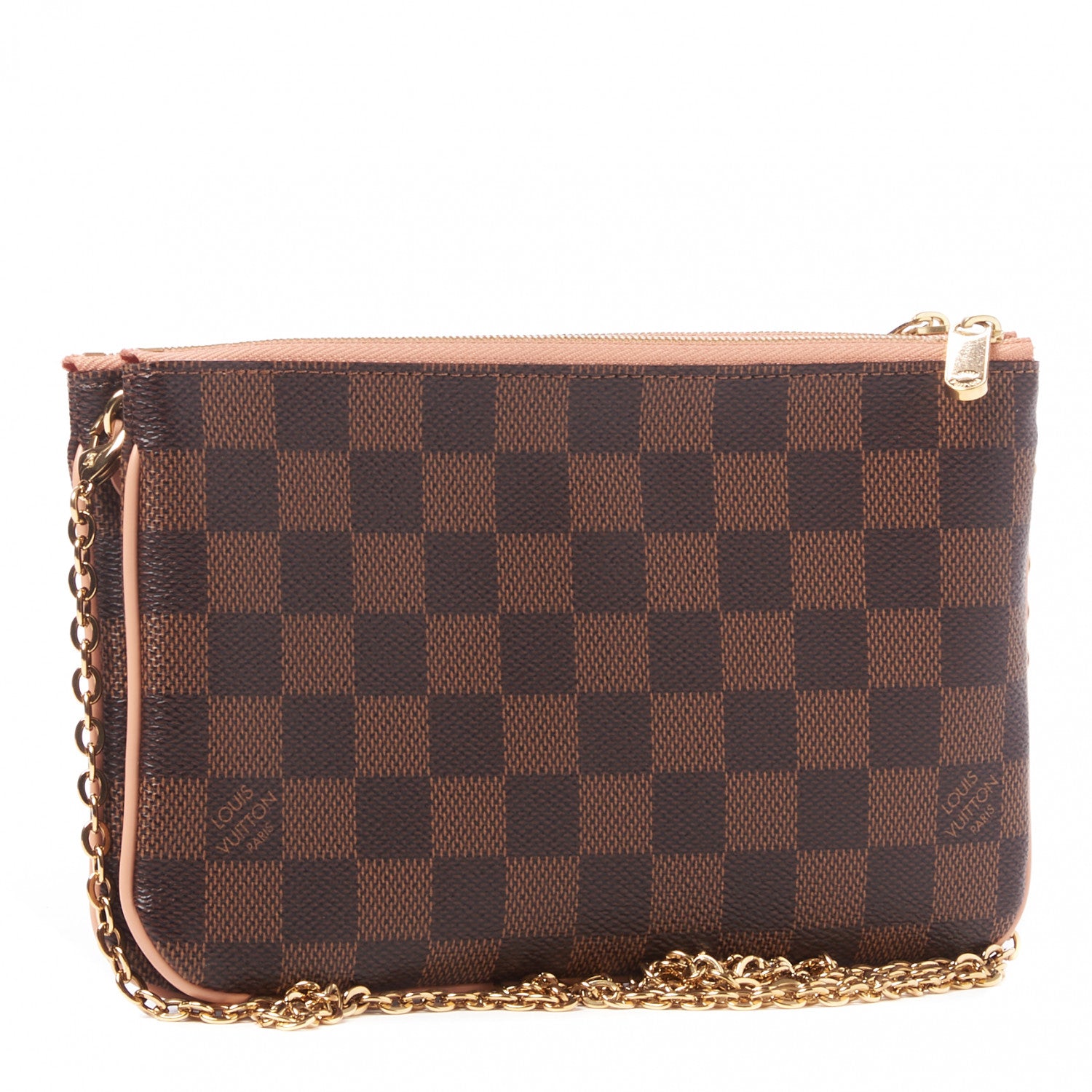 Louis Vuitton Damier Ebene Double Zip Pochette 2 of 7