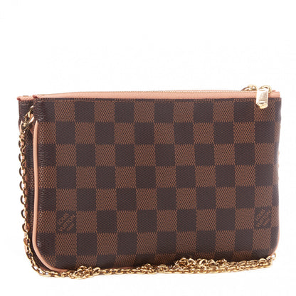Louis Vuitton Damier Ebene Double Zip Pochette 2 of 7