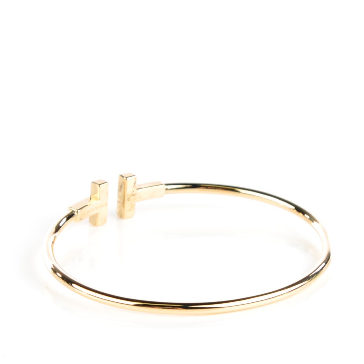 Tiffany 18K Yellow Gold T Wire Bracelet 2 of 4