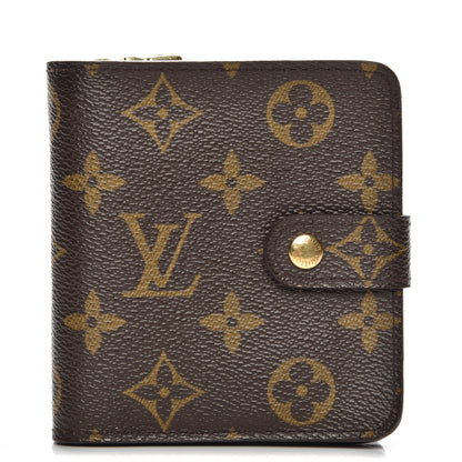 Louis Vuitton Monogram Compact Zippe Zipped Wallet 1 of 8