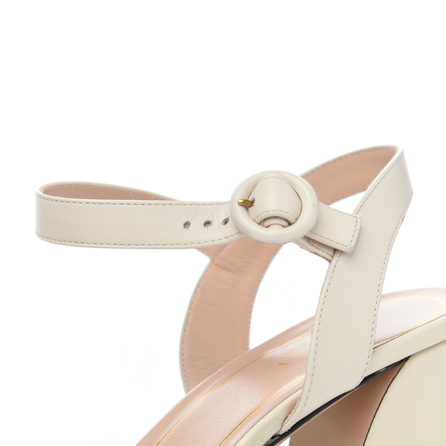 Malaga Kid Web Rose Ankle Strap Sandals 39.5 Mystic White