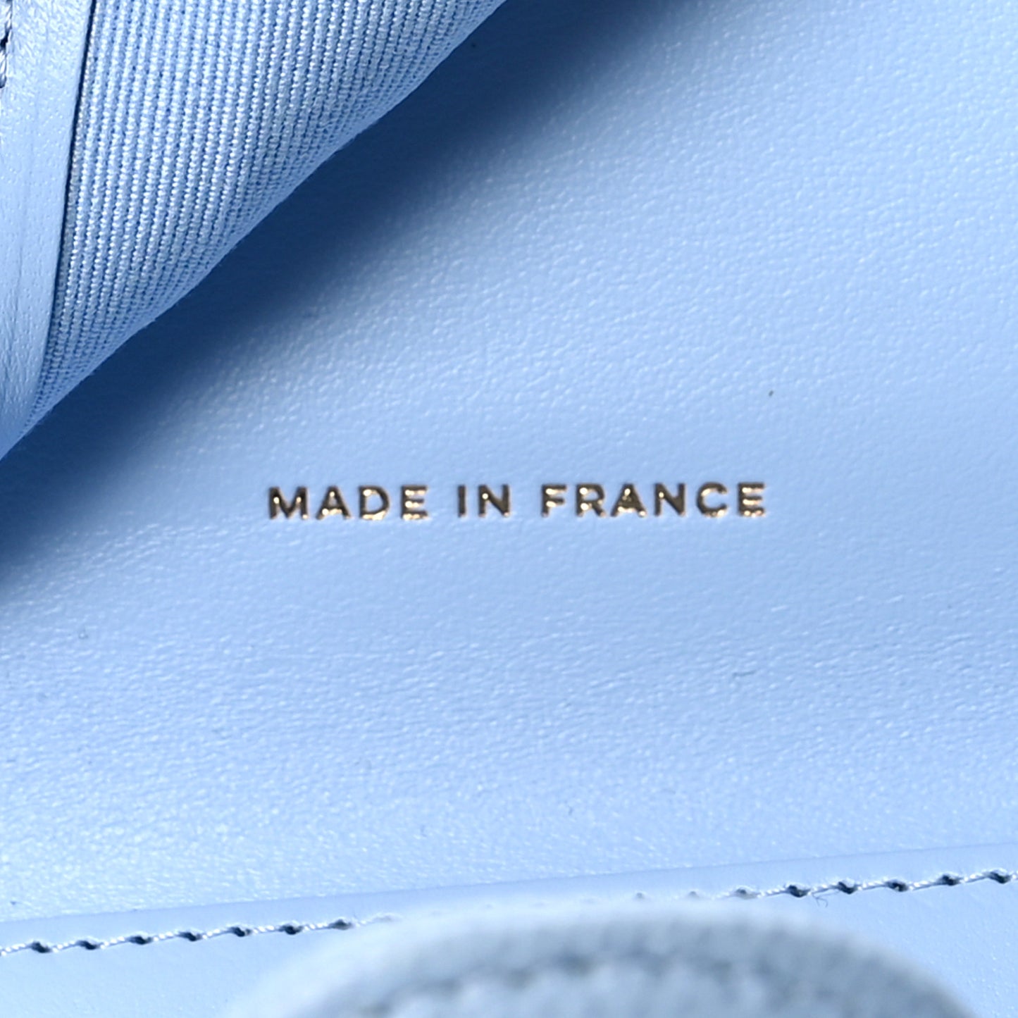 Caviar Quilted Compact Flap Wallet Light Blue
