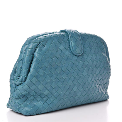 Bottega Veneta Nappa Intrecciato The Lauren 1980 Clutch Aqua 3 of 10