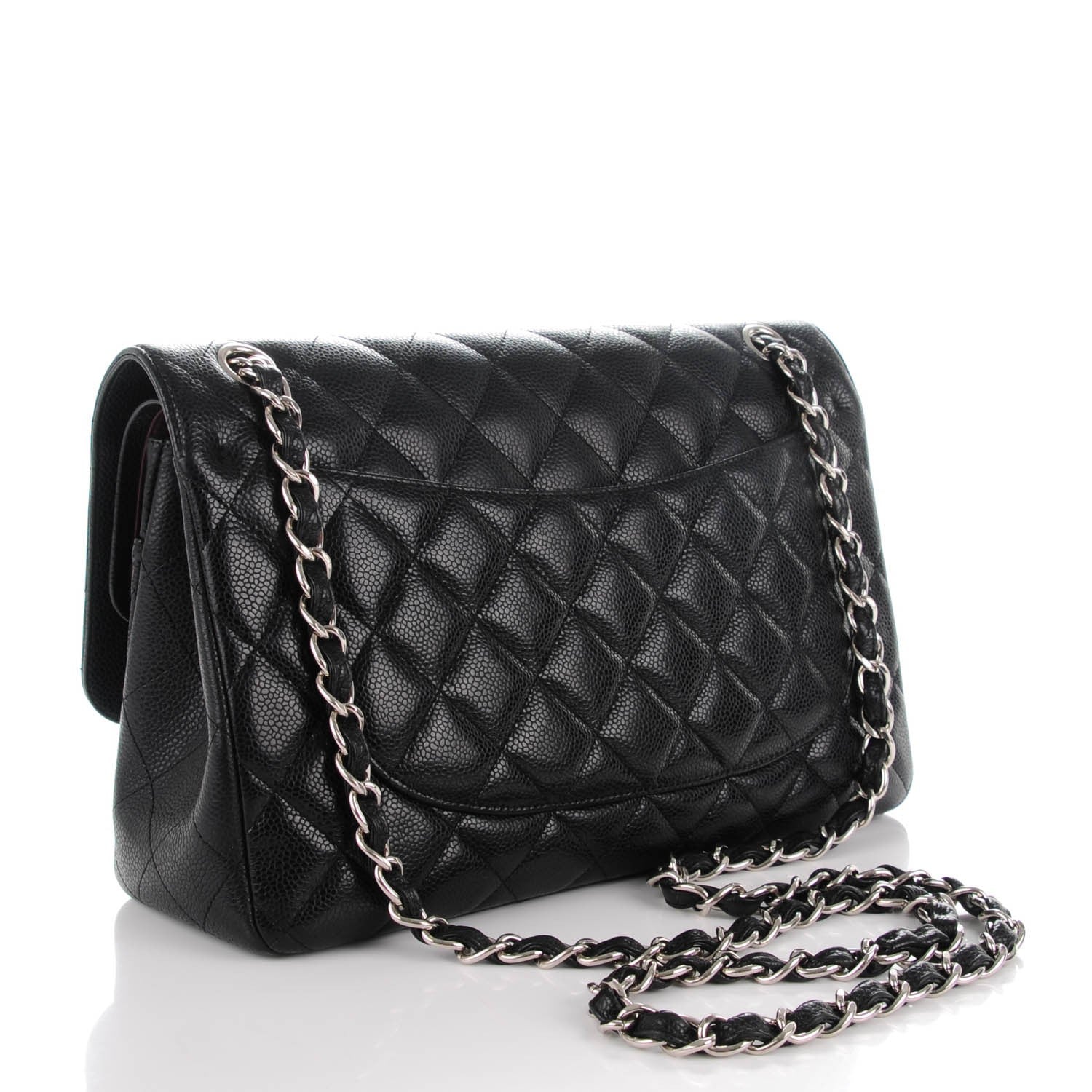 Chanel Caviar Quilted Jumbo Double Flap Black 3 of 9