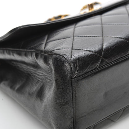 Chanel Lambskin Quilted Medium Single Flap Black 11 of 12