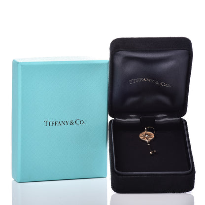 Tiffany 18K Yellow Gold Diamond Daisy Key Pendant 4 of 4