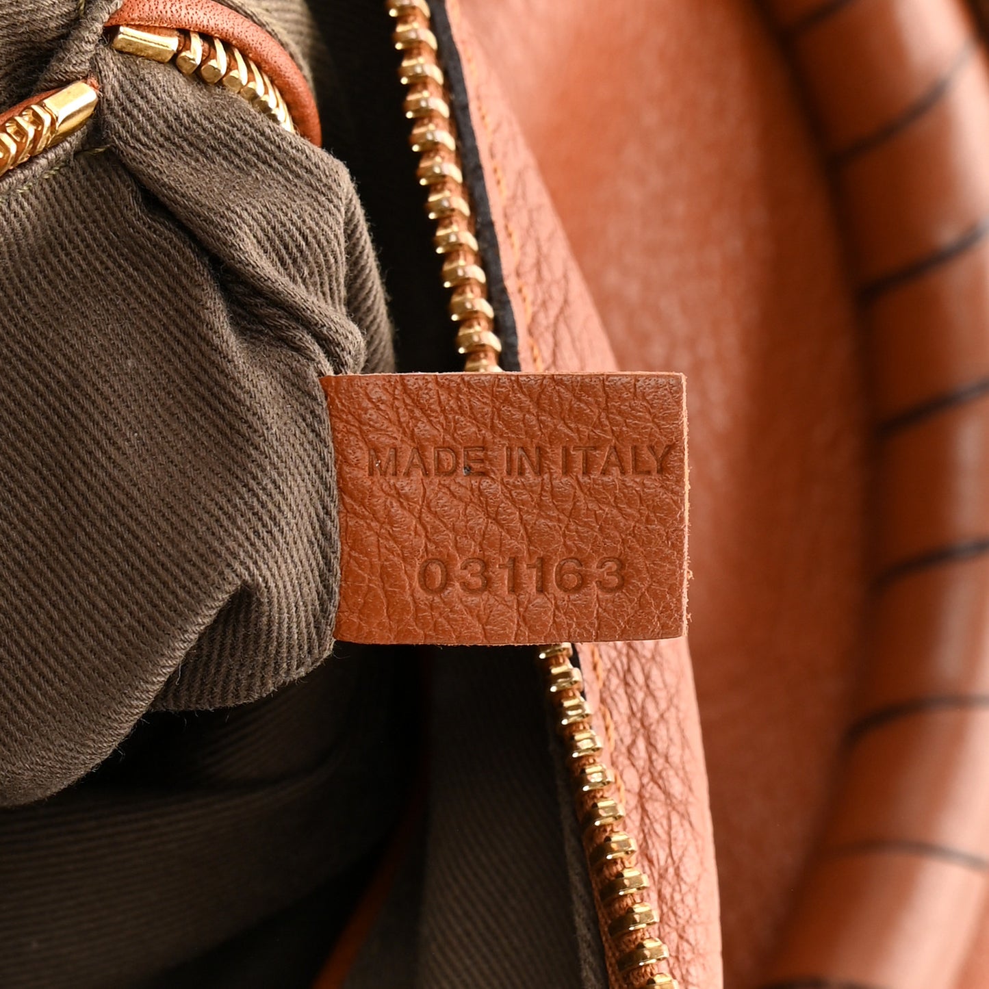 Calfskin Medium Marcie Satchel Tan