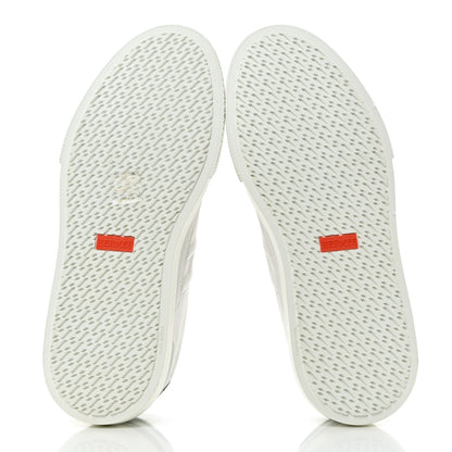 Hermes Shiny Lizard Calfskin Deep Sneakers 38 White Vert Jade 5 of 8